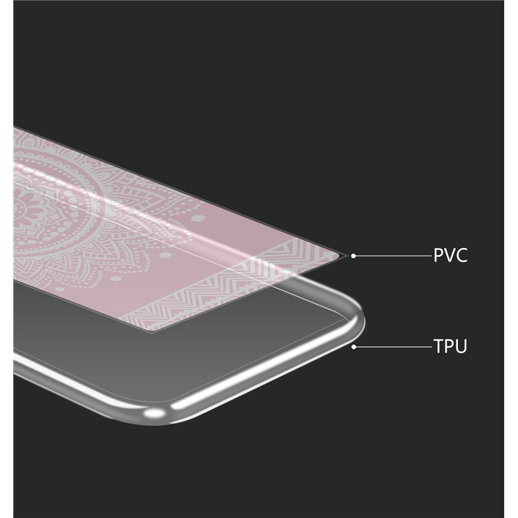 Pattern Printing Flowing Glitter Powder TPU Cell Phone Shell for Huawei Mate 10 Lite/nova 2i/Maimang 6/Honor 9i (India) - Mandala Flower-5
