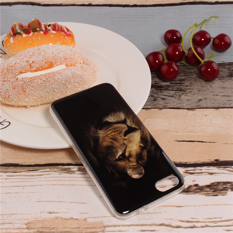 Pattern Printing IMD Soft TPU Protective Mobile Phone Cover for Huawei P9 lite mini/Y6 Pro (2017)/Enjoy 7 - Desperate Lion-3