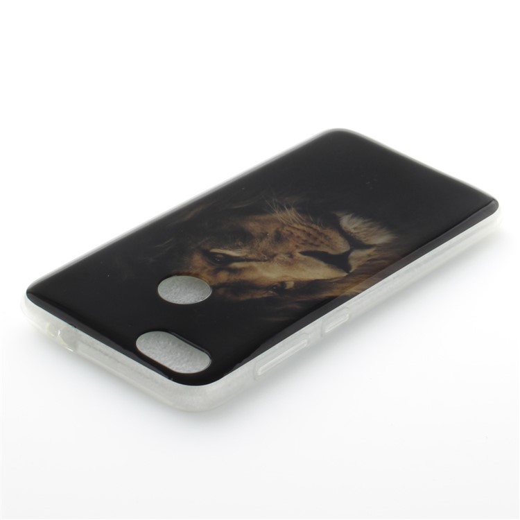 Pattern Printing IMD Soft TPU Protective Mobile Phone Cover for Huawei P9 lite mini/Y6 Pro (2017)/Enjoy 7 - Desperate Lion-6