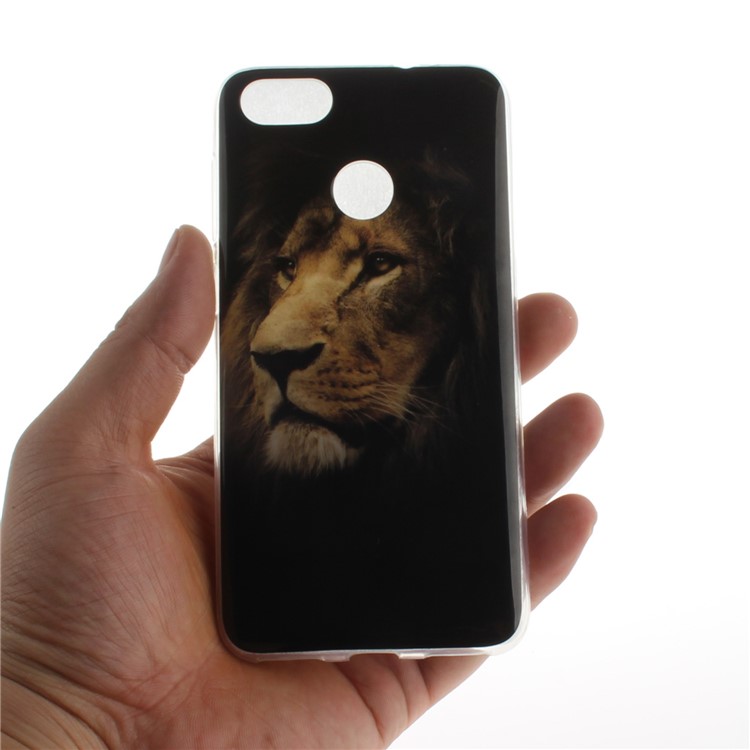 Pattern Printing IMD Soft TPU Protective Mobile Phone Cover for Huawei P9 lite mini/Y6 Pro (2017)/Enjoy 7 - Desperate Lion-7