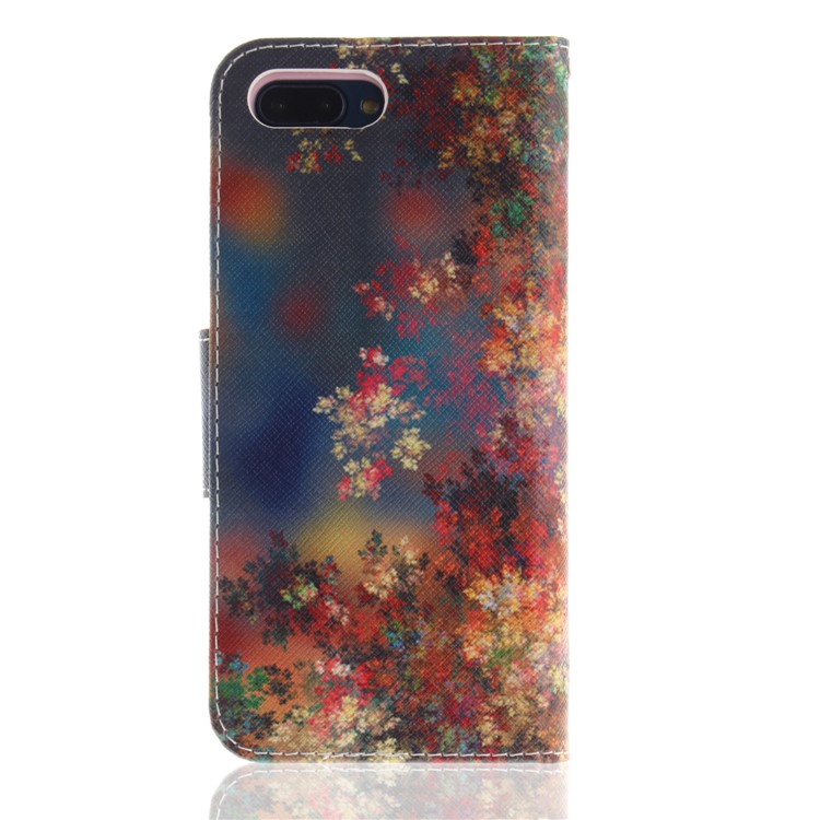 Pattern Printing Wallet Leather Cell Phone Case for Huawei Honor 10 - Flowers Pattern-3