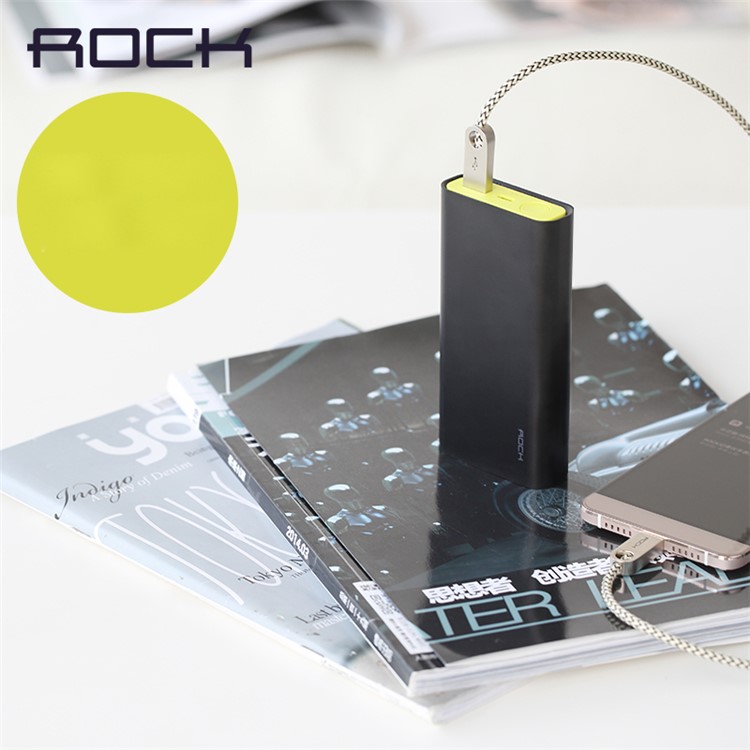 ROCK Cola Plus Quick Charge 2.0 10000mAh Power Bank for iPhone Samsung LG HTC Pokemon Game - Black-3