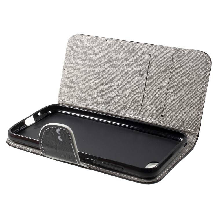 Pattern Printing Cross Texture Leather Wallet Case for Huawei Y5 (2018) - Do not Touch My Phone-5