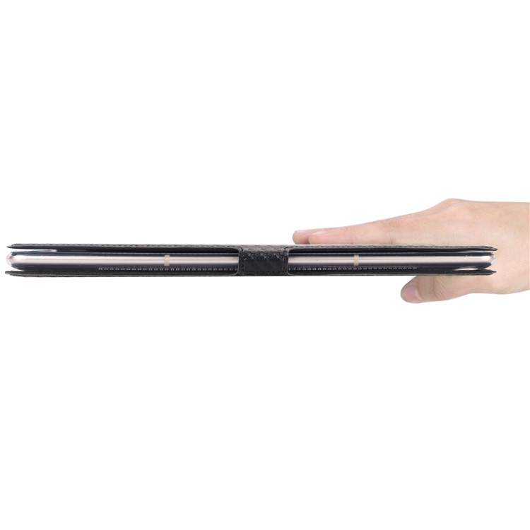 WY-1629-1 Carbon Fiber Texture Magnetic Leather Case with Card Holders for Huawei MediaPad M5 10 / M5 10 (Pro) - Black-4