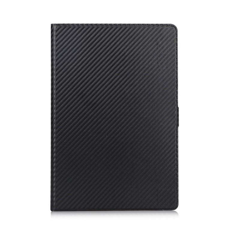 WY-1629-1 Carbon Fiber Texture Magnetic Leather Case with Card Holders for Huawei MediaPad M5 10 / M5 10 (Pro) - Black-6
