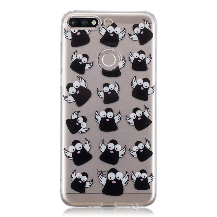 Pattern Printing IMD TPU Case Phone Shell for Huawei Y7 (2018) - Cartoon Pattern-1