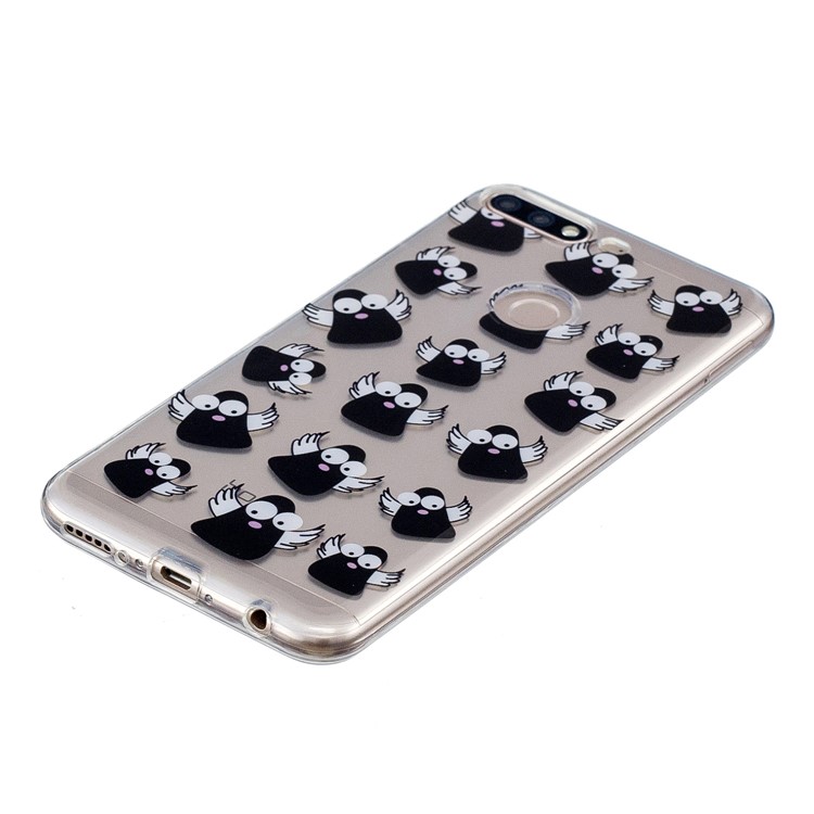 Pattern Printing IMD TPU Case Phone Shell for Huawei Y7 (2018) - Cartoon Pattern-2