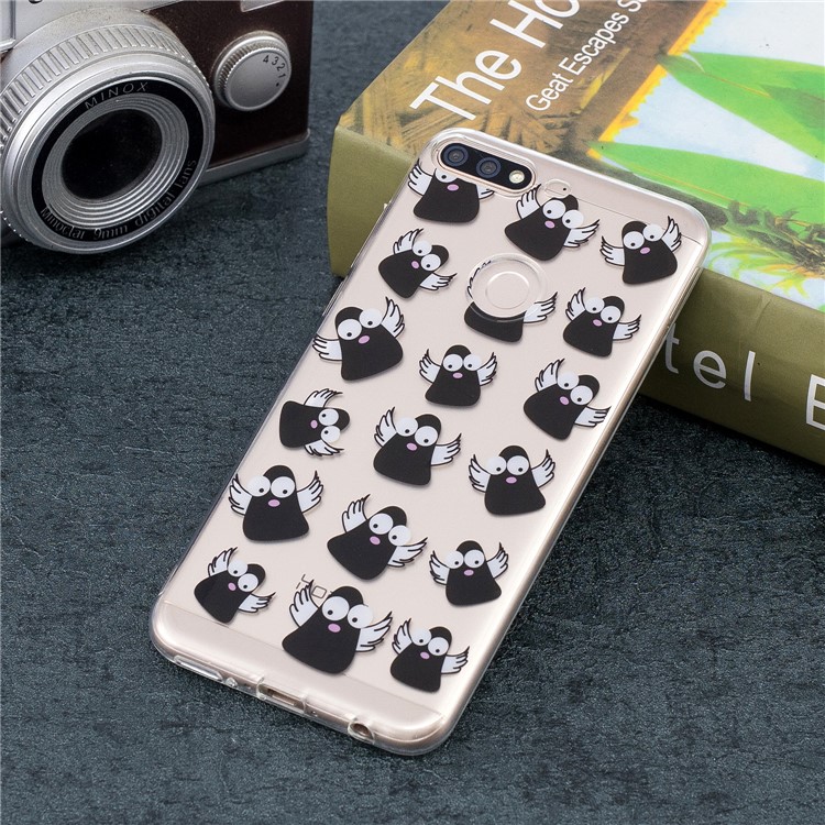 Pattern Printing IMD TPU Case Phone Shell for Huawei Y7 (2018) - Cartoon Pattern-5