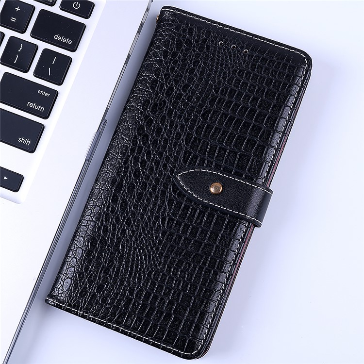 Crocodile Texture PU Leather Wallet Mobile Casing for Huawei P20 Lite / Nova 3e (China) - Black-1
