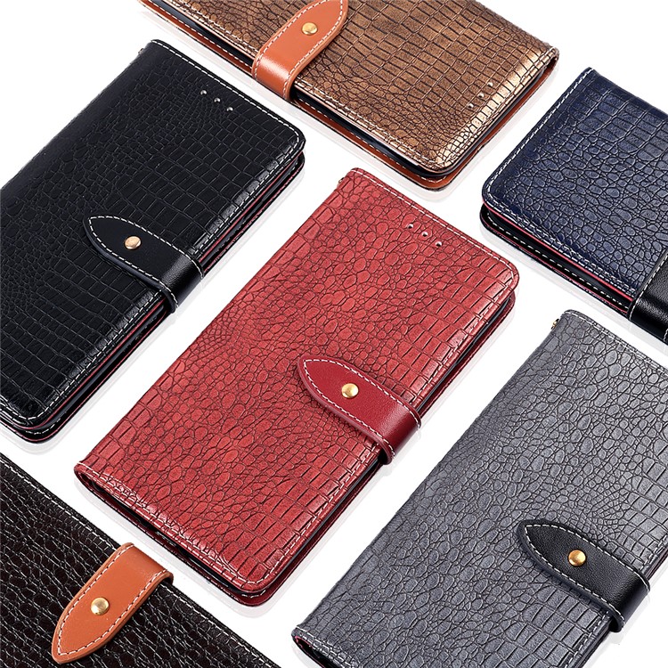 Crocodile Texture PU Leather Wallet Mobile Casing for Huawei P20 Lite / Nova 3e (China) - Black-9