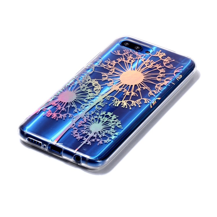 Colorful Laser Carving IMD Patterned TPU Back Cover for Huawei Honor 10 - Dandelion-2