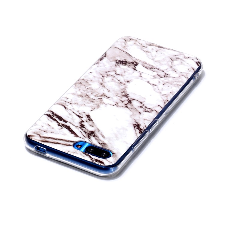 Pattern Printing IMD TPU Phone Shell for Huawei Honor 10 - Grey Marble-3
