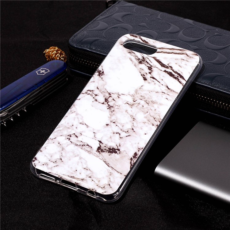 Pattern Printing IMD TPU Phone Shell for Huawei Honor 10 - Grey Marble-4
