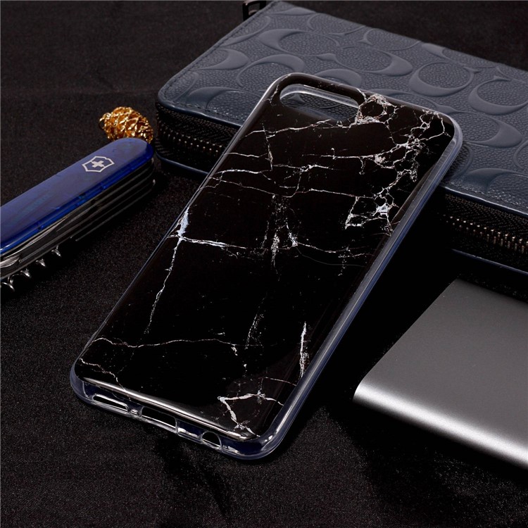 Pattern Printing IMD TPU Phone Cover for Huawei Honor 10 - Black Marble-4