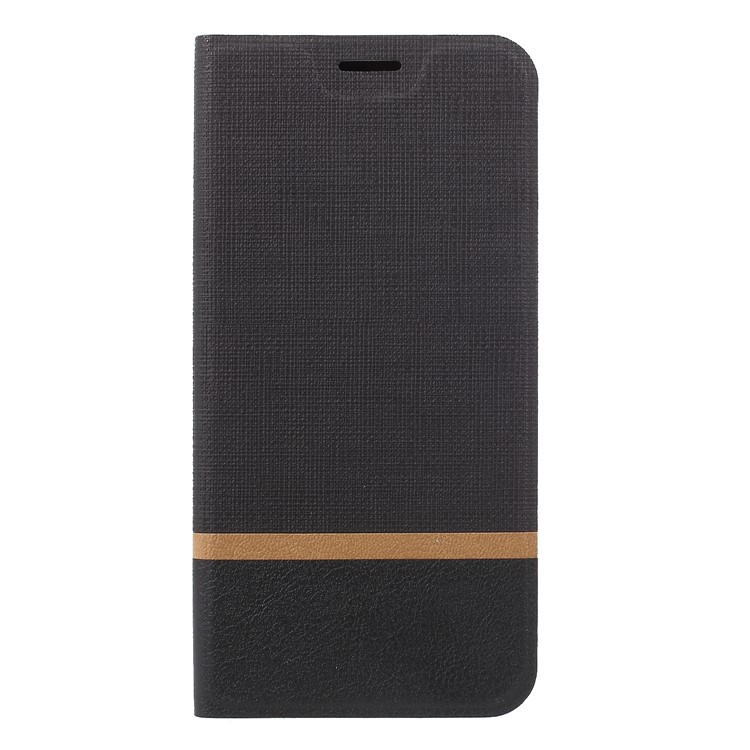 Cross Texture PU Leather Card Holder Stand Casing for Huawei nova 3 - Black-3
