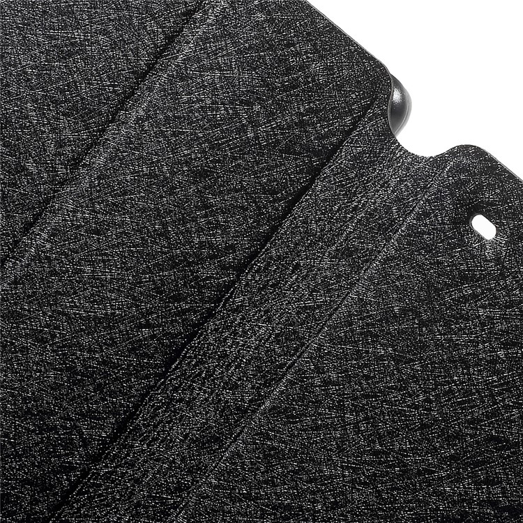 HOLILA Silk Grain Leather Card Holder Cover for Huawei Ascend P8 Lite - Black-6