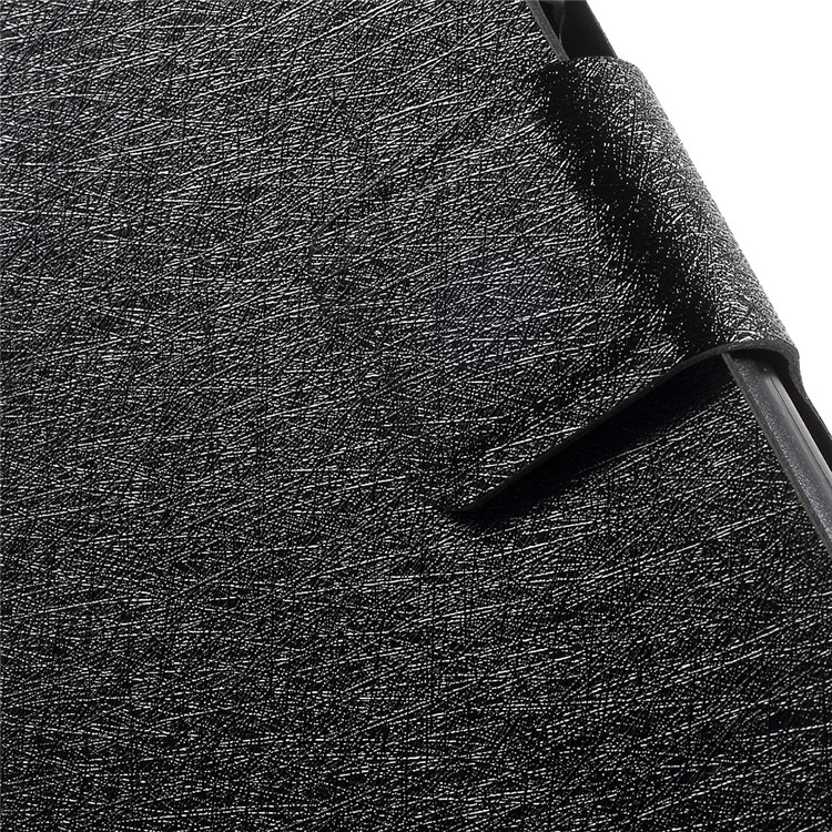 HOLILA Silk Grain Leather Card Holder Cover for Huawei Ascend P8 Lite - Black-7