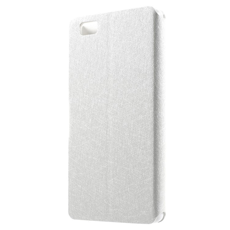 HOLILA Silk Grain Leather Card Slot Case for Huawei Ascend P8 Lite - White-2