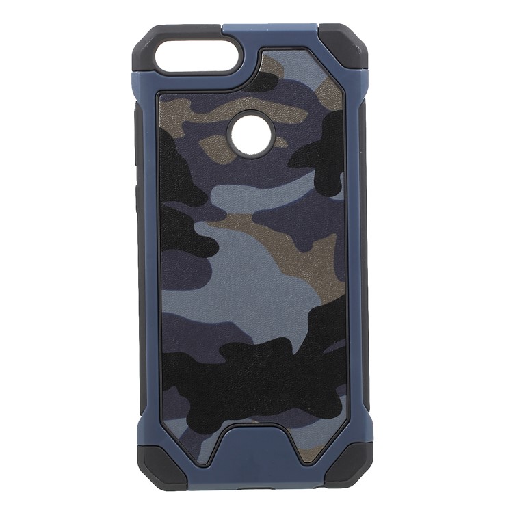 Coque De Protection Anti-choc TPU Pour PC Huawei P / Profiter De 7S - Bleu-1