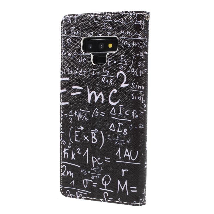 Pattern Printing Wallet Folio Stand Leather Protective Casing for Samsung Galaxy Note9 N960 - Formula-2