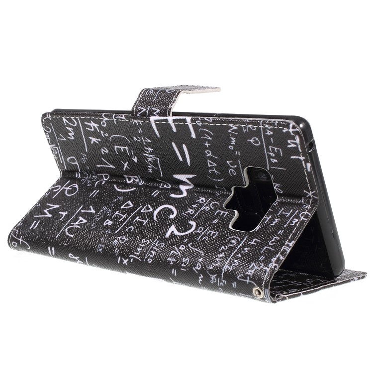 Pattern Printing Wallet Folio Stand Leather Protective Casing for Samsung Galaxy Note9 N960 - Formula-5