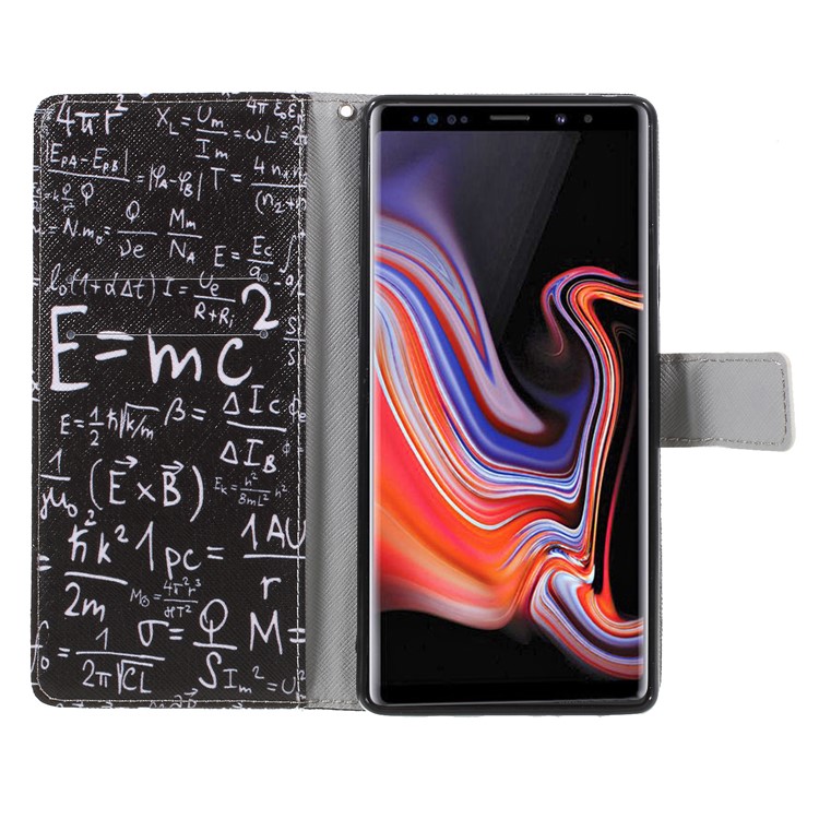 Pattern Printing Wallet Folio Stand Leather Protective Casing for Samsung Galaxy Note9 N960 - Formula-6
