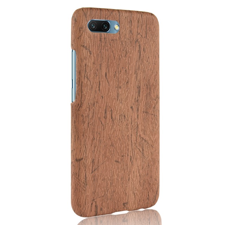 La Caja Revestida Cuero Del Teléfono Celular De La PC De La Textura De La PU De La Textura Para Huawei Honra 10 - Marrón-3
