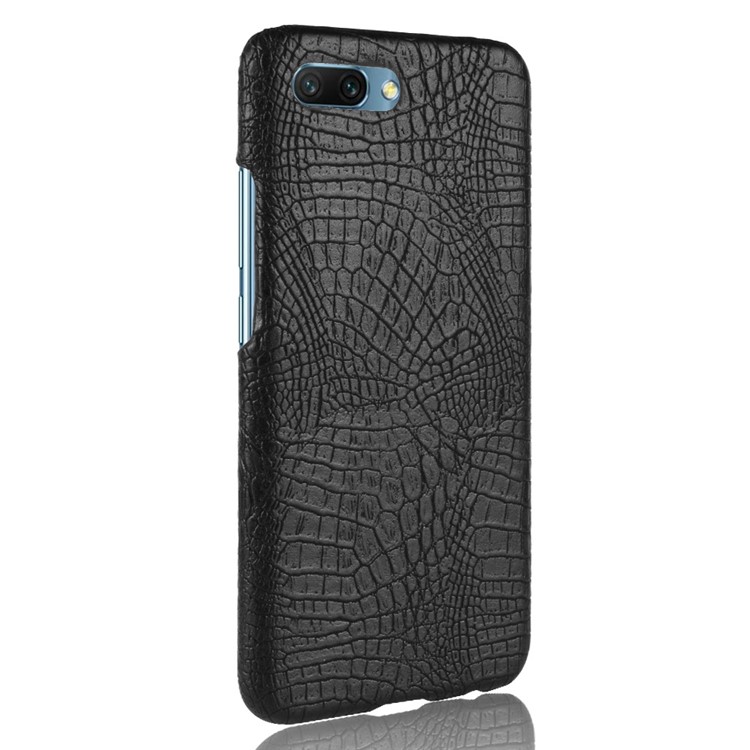 Crocodile Texture PU Leather Coated PC Mobile Case for Huawei Honor 10 - Black-3