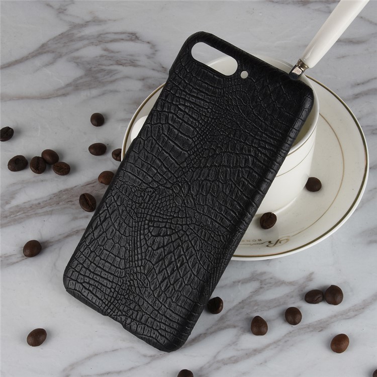 Crocodile Texture PU Leather Coated PC Mobile Case for Huawei Honor 10 - Black-4
