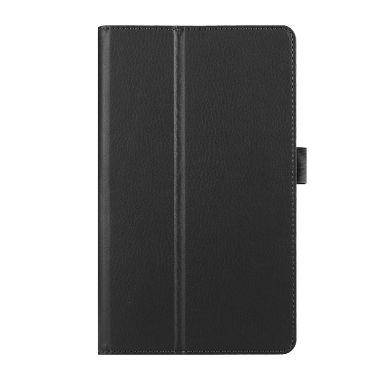 Lychee Skin Leather Stand Case for Huawei MediaPad M2 8.0 - Black-1