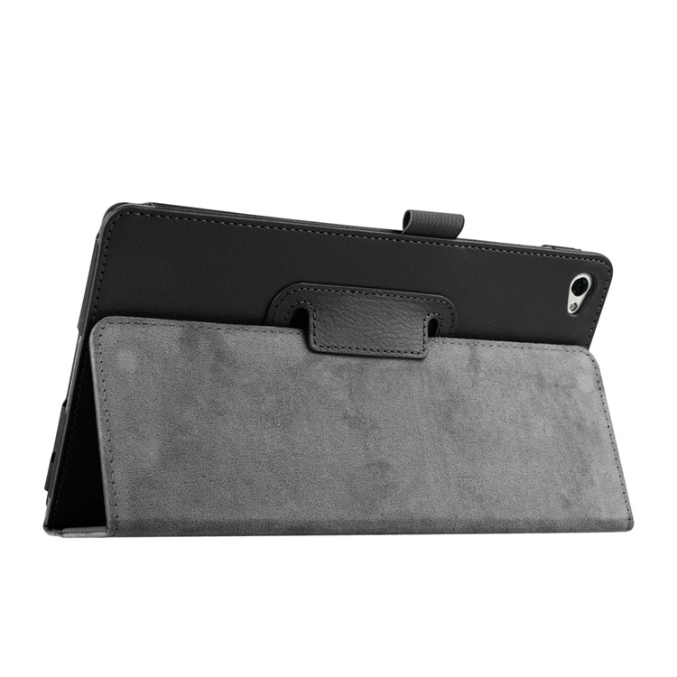 Lychee Skin Leather Stand Case for Huawei MediaPad M2 8.0 - Black-5