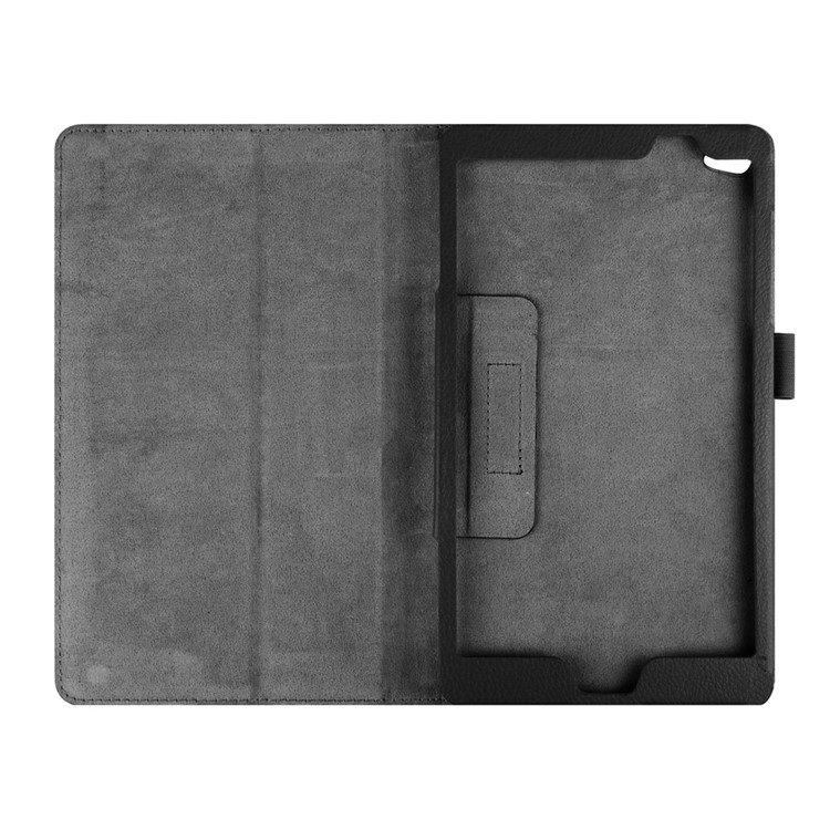 Lychee Skin Leather Stand Case for Huawei MediaPad M2 8.0 - Black-6