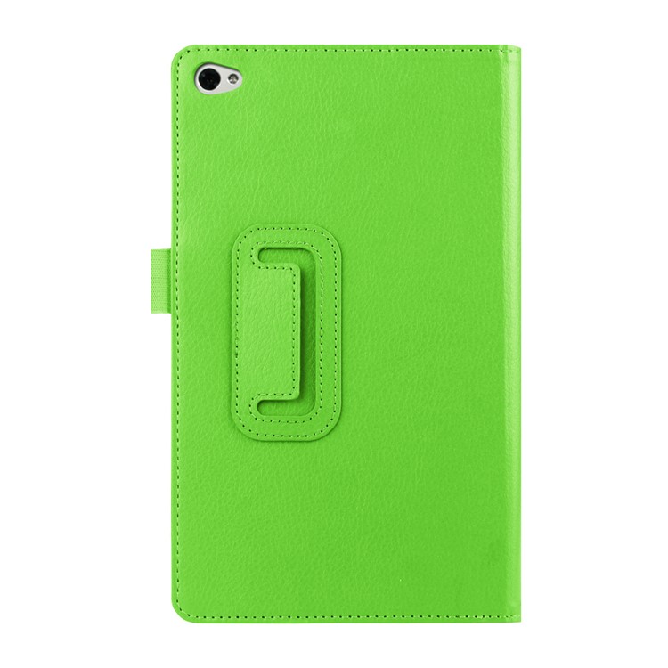Lychee Skin Leather Case Cover for Huawei MediaPad M2 8.0 - Green-2