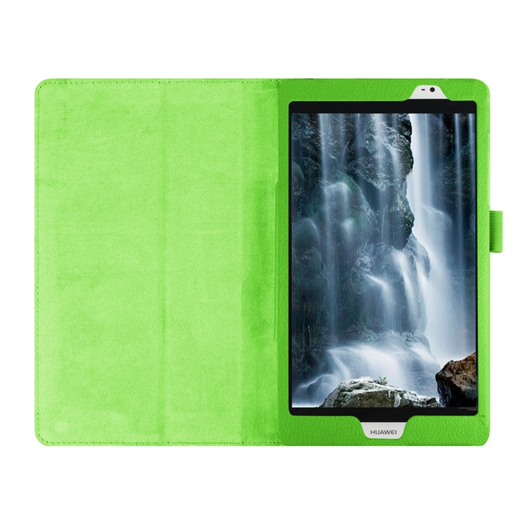 Lychee Skin Leather Case Cover for Huawei MediaPad M2 8.0 - Green-7
