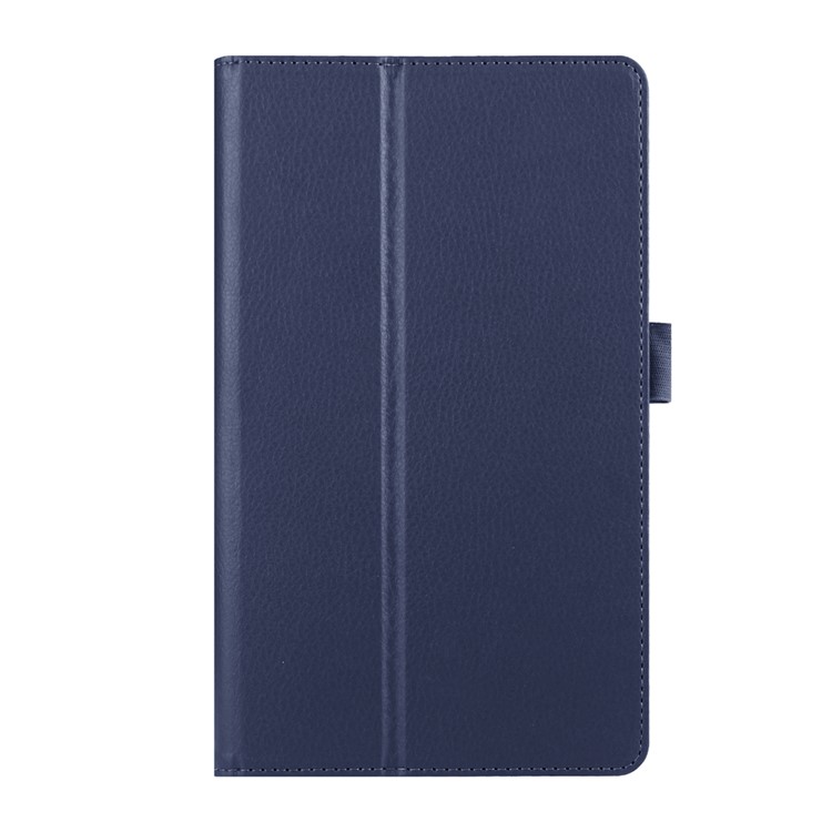 Lychee Skin Leather Protective Case for Huawei MediaPad M2 8.0 - Dark Blue-1