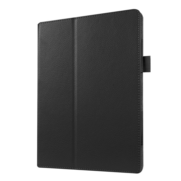 Litchi Skin Leather Stand Case for Huawei MediaPad M2 10.0 - Black-2