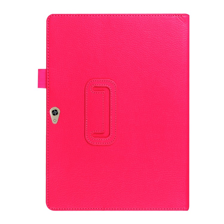 Litchi Skin Leather Stand Case Cover for Huawei MediaPad M2 10.0 - Rose-4