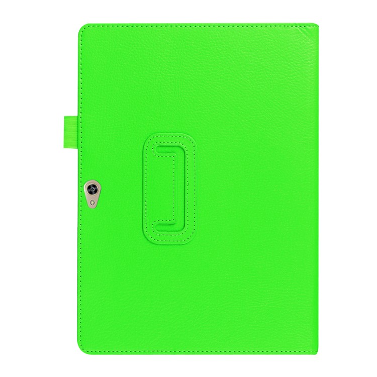 Litchi Skin Leather Stand Cover Case for Huawei MediaPad M2 10.0 - Green-4