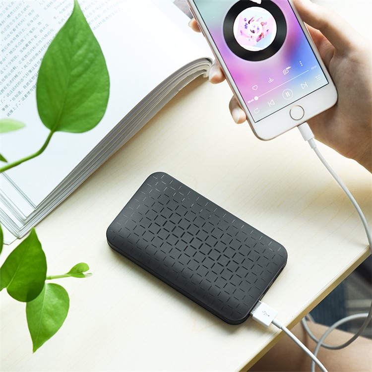 

HOCO J29 5000mah Холодный Квадратный Двойной USB Выходное Зарядное Устройство Для Iphone Samsung Huawei И Т. Д. - Черный, iPhone XS Max