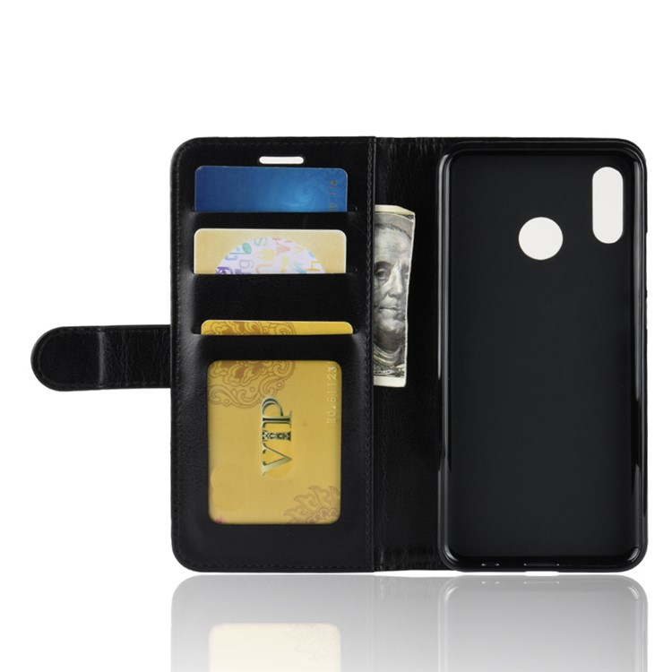 Crazy Horse Magnetic Stand Wallet Leather Mobile Phone Case for Huawei nova 3 - Black-6