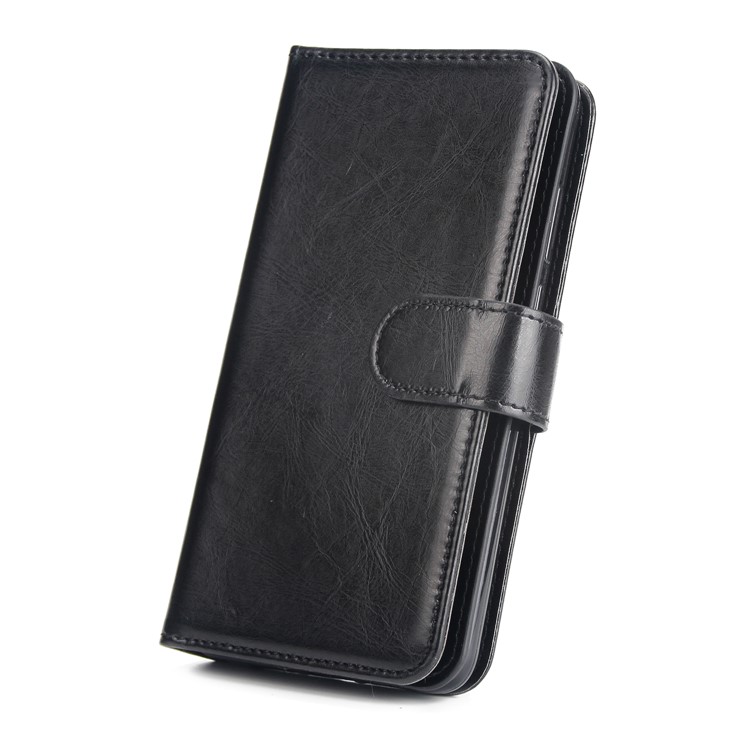 9-slot PU Leather Wallet Stand Case for Huawei P20 Lite / Nova 3e - Black-8