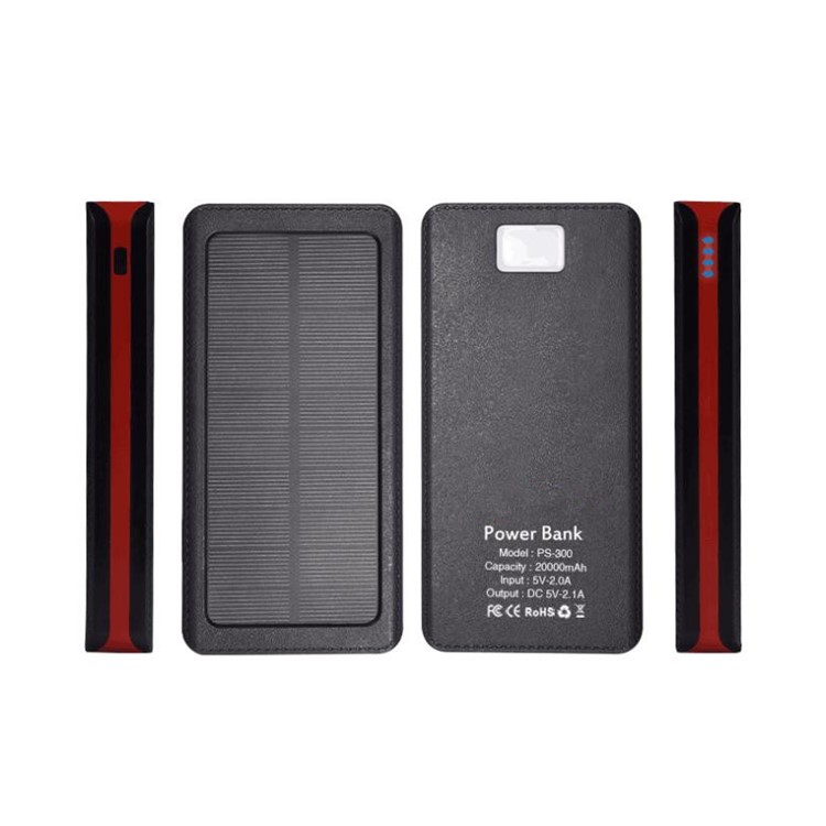 Wasserdicht Drei USB 10000mah Solar Power Bank Mit Taschenlampe Für Smartphones Tabletten - Rot-4