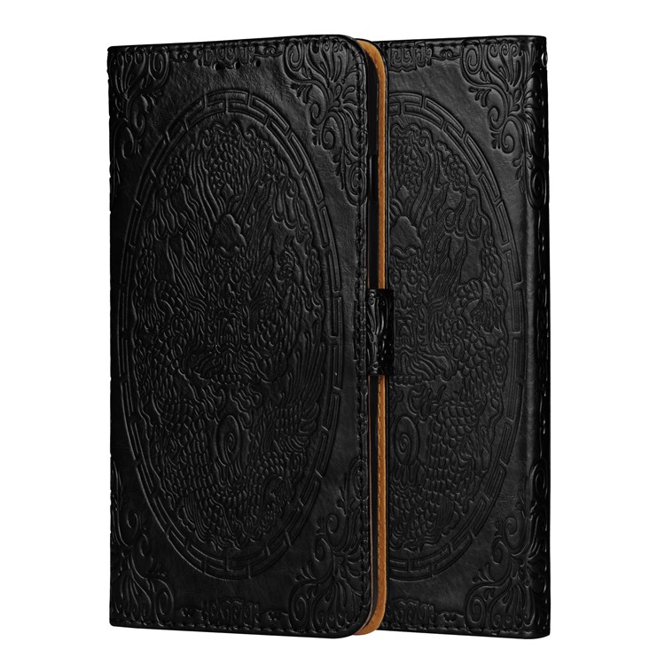 Imprinted Chinese Auspicious Dragon PU Leather Case for Huawei Y6 (2018) / Honor 7A (without Fingerprint Sensor) - Black-4