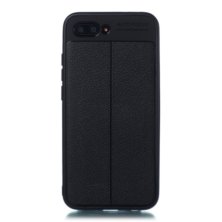 Two Pieces All-wrapped Litchi Texture TPU Case for Huawei Honor 10 - Black-3