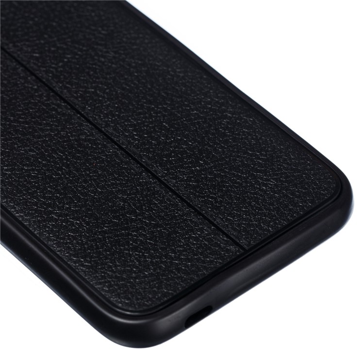 Two Pieces All-wrapped Litchi Texture TPU Case for Huawei Honor 10 - Black-5