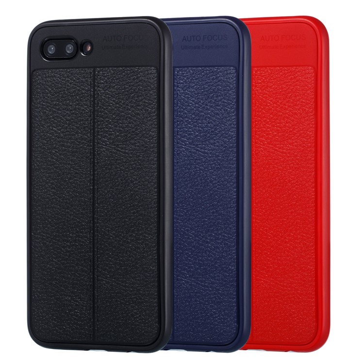 Two Pieces All-wrapped Litchi Texture TPU Case for Huawei Honor 10 - Black-8
