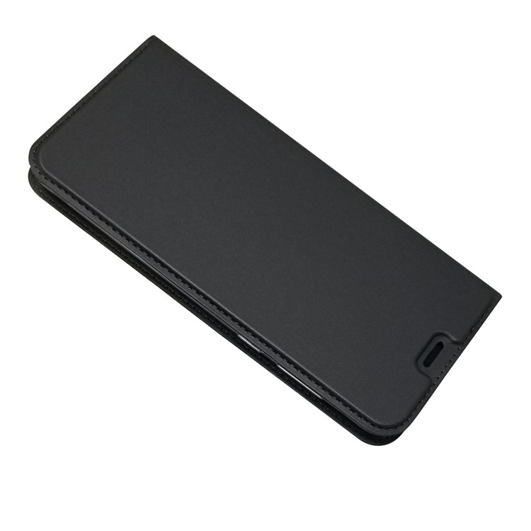 Auto-absorbed Leather Stand Case with Card Slot for Huawei Honor Play - Black-4