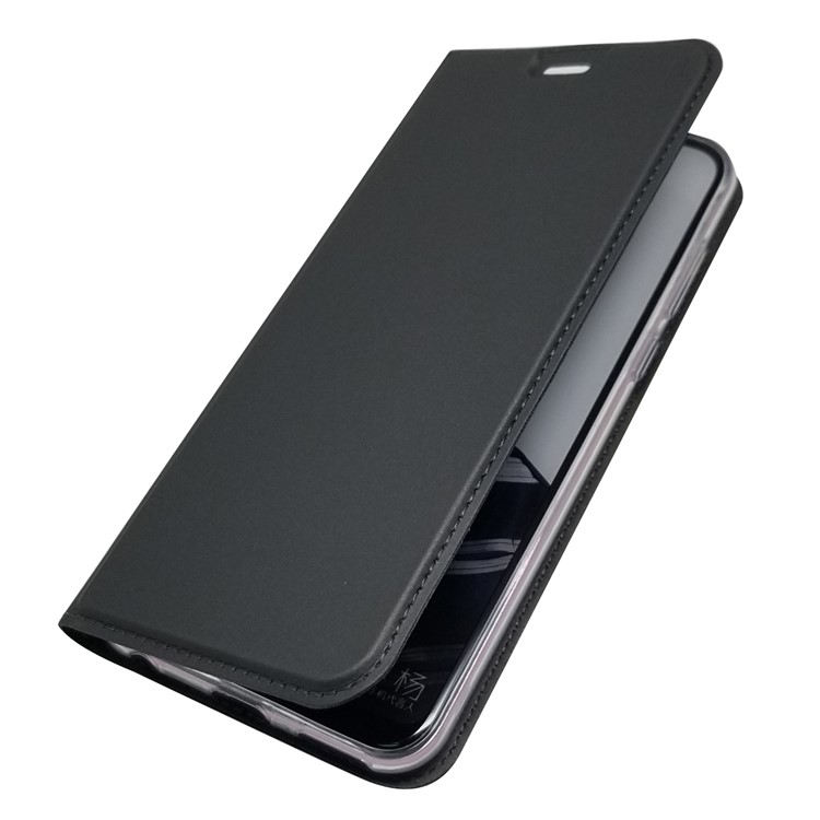Auto-absorbed Leather Stand Case with Card Slot for Huawei Honor Play - Black-8