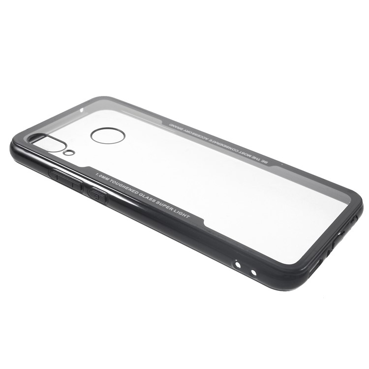 Quadro De Silicone + Acrílico De Volta Shell Móvel Híbrido Para Huawei Nova 3 - Preto-3