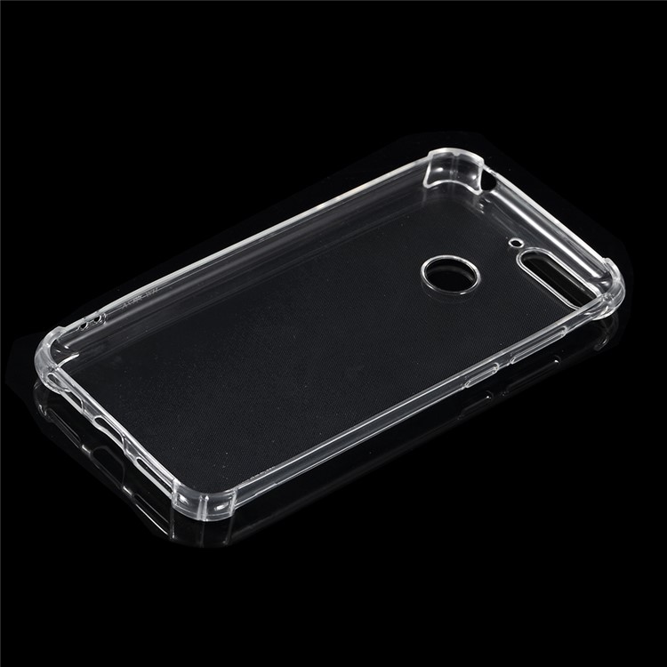 100PCS/Pack Drop-resistant Clear TPU Cover for Huawei Y6 (2018) / Huawei Honor 7A (with Fingerprint Sensor)-3